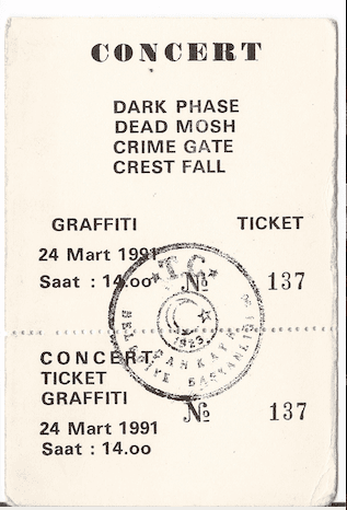 İlk konserin bileti, 24.03.1991