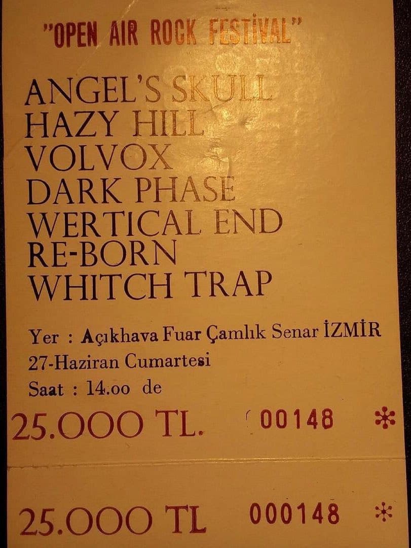İzmir festival bileti, 27.06.1992