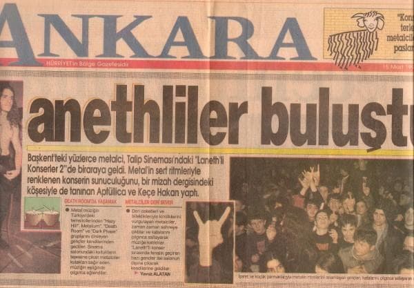 Hürriyet Ankara | "Lanethliler buluştu", 13.03.1993